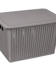 20L Knitted Storage Box Grey - HOME STORAGE - Plastic Boxes - Soko and Co