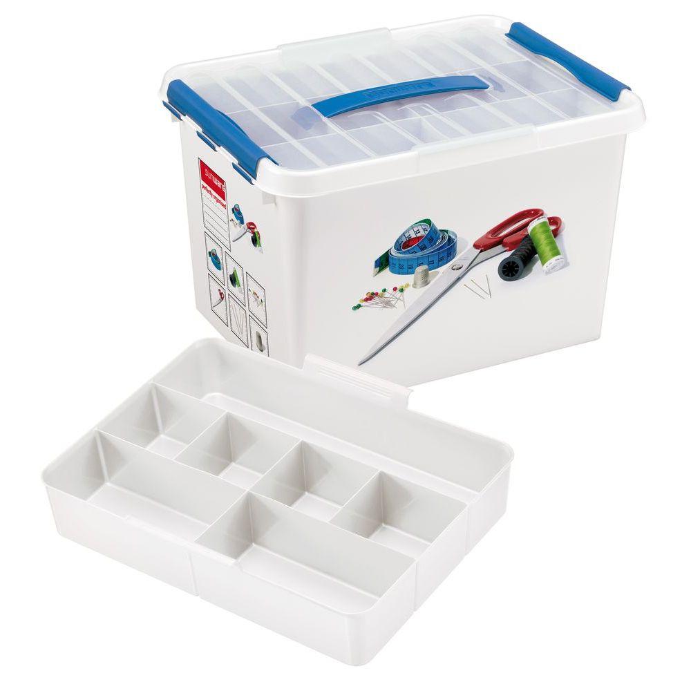 22L Sewing Box with Tray - HOME STORAGE - Plastic Boxes - Soko and Co