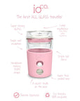 235ml All Glass Insulated Reusable Coffee Cup Sweet Marshmallow Pink - LIFESTYLE - Coffee Mugs - Soko and Co