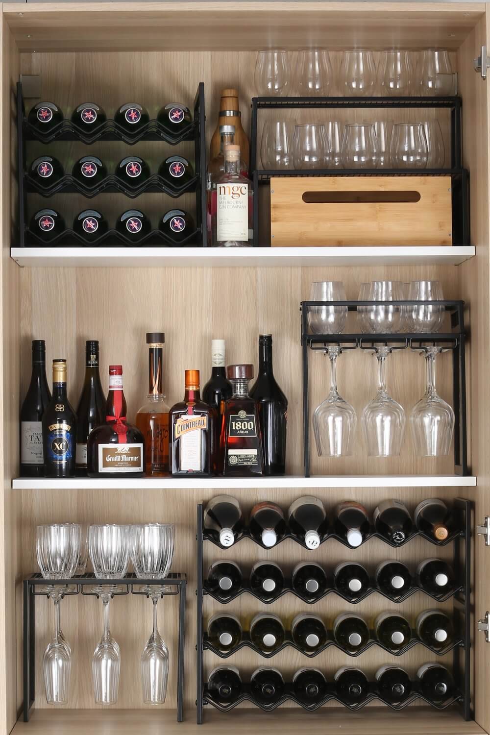 Wine fridge rack sale