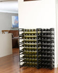 24 Bottle Wide Stackable Wine Rack Matte Black - WINE - Wine Racks - Soko and Co
