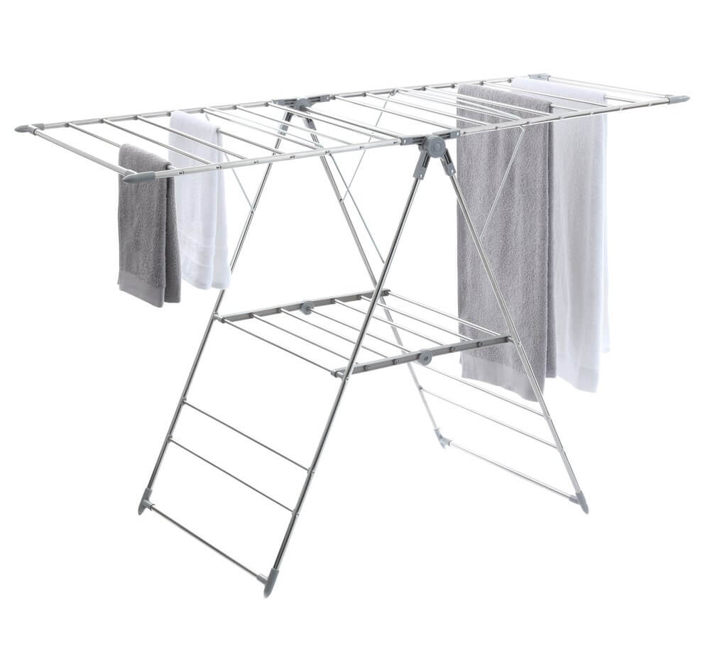 28 Rail Stainless Steel A-Frame Clothes Airer | Soko & Co