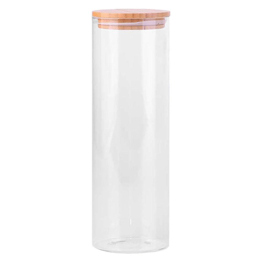2L Round Glass Pantry Container with Bamboo Lid - KITCHEN - Food Containers - Soko and Co