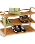3 Tier Bamboo Shoe Rack - WARDROBE - Shoe Storage - Soko and Co