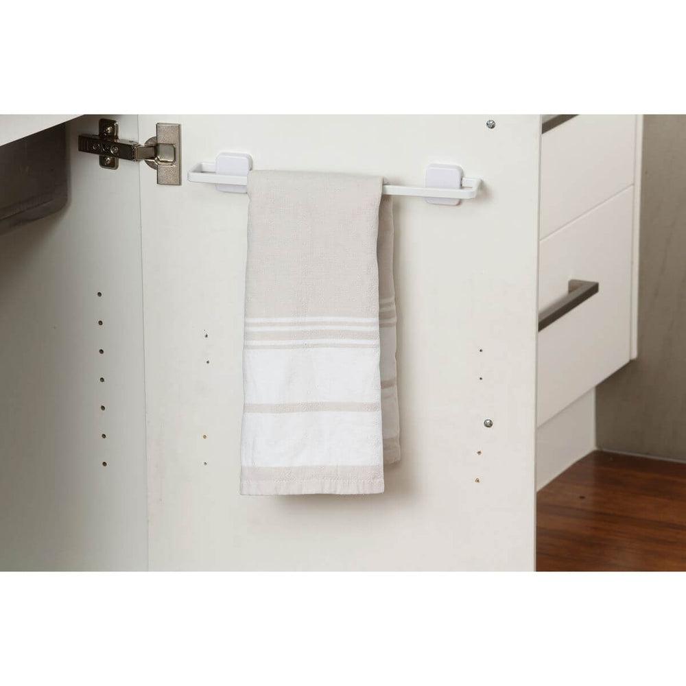 30cm Flat Style Towel Rail White - BATHROOM - Towel Racks - Soko and Co