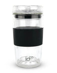 355ml All Glass Insulated Reusable Coffee Cup Black Night - LIFESTYLE - Coffee Mugs - Soko and Co