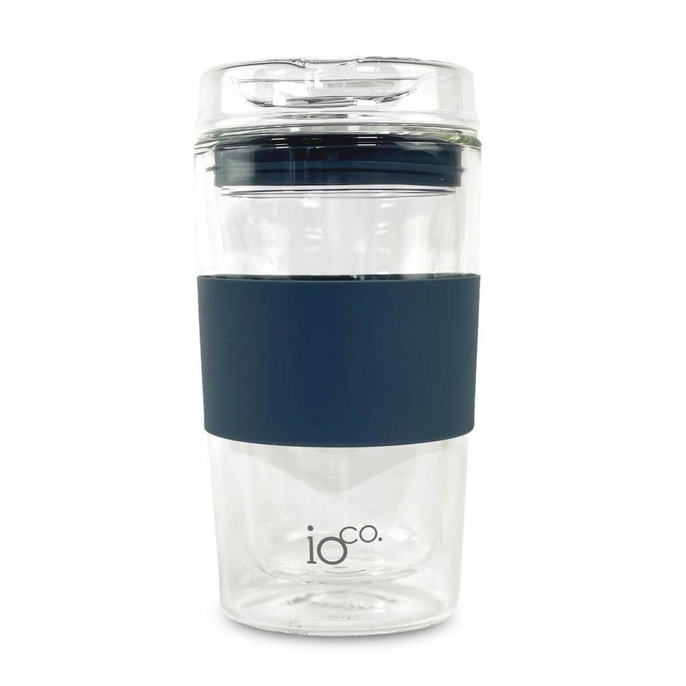 355ml All Glass Insulated Reusable Coffee Cup Midnight Blue - LIFESTYLE - Coffee Mugs - Soko and Co