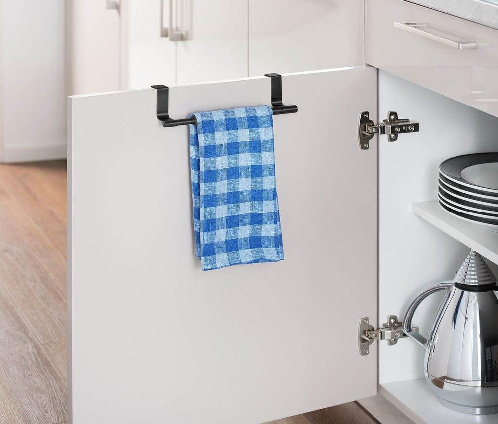 36-60cm Expandable Over Door Tea Towel Rail Matte Black - KITCHEN - Sink - Soko and Co