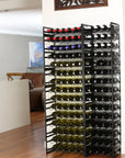 4 Bottle Slim Stackable Wine Rack Matte Black - WINE - Wine Racks - Soko and Co