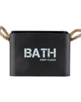 4 Compartment Bath Storage Box Black - BATHROOM - Makeup Storage - Soko and Co
