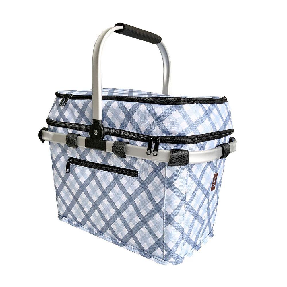 4 Person Insulated Picnic Basket Gingham - LIFESTYLE - Picnic - Soko and Co