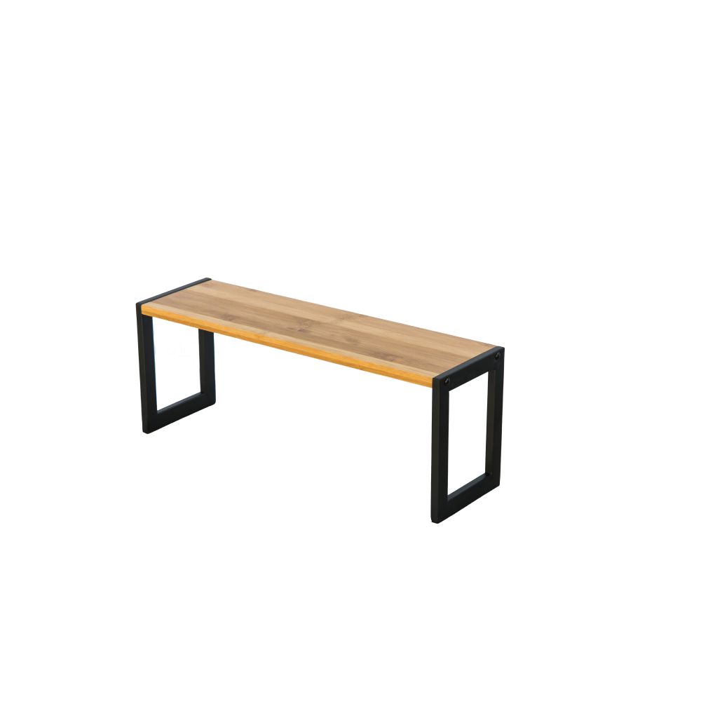 45cm Narrow Bamboo Pantry Shelf Matte Black - KITCHEN - Shelves and Racks - Soko and Co