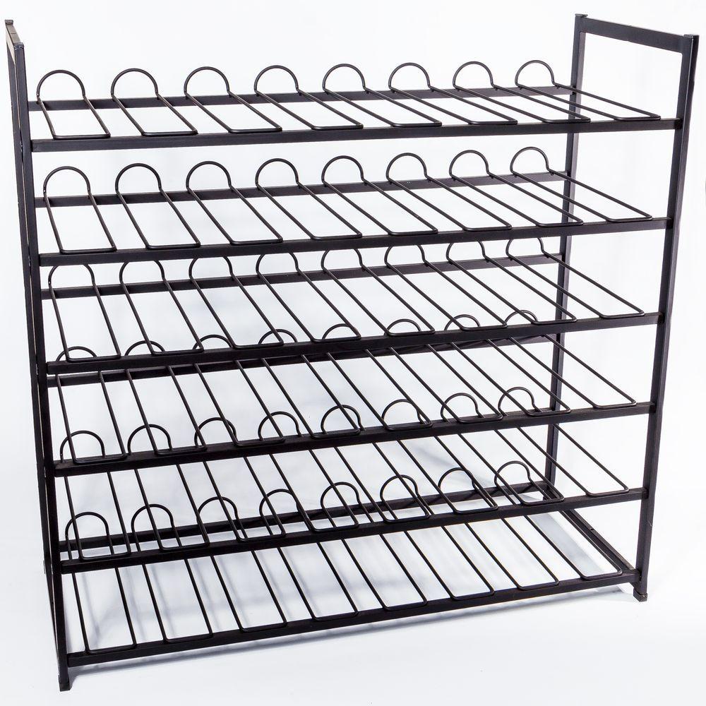 48 Bottle Heavy Duty Wine Rack Matte Black - WINE - Wine Racks - Soko and Co