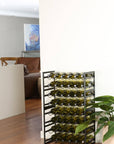 6 Bottle Wide Stackable Wine Rack Matte Black - WINE - Wine Racks - Soko and Co