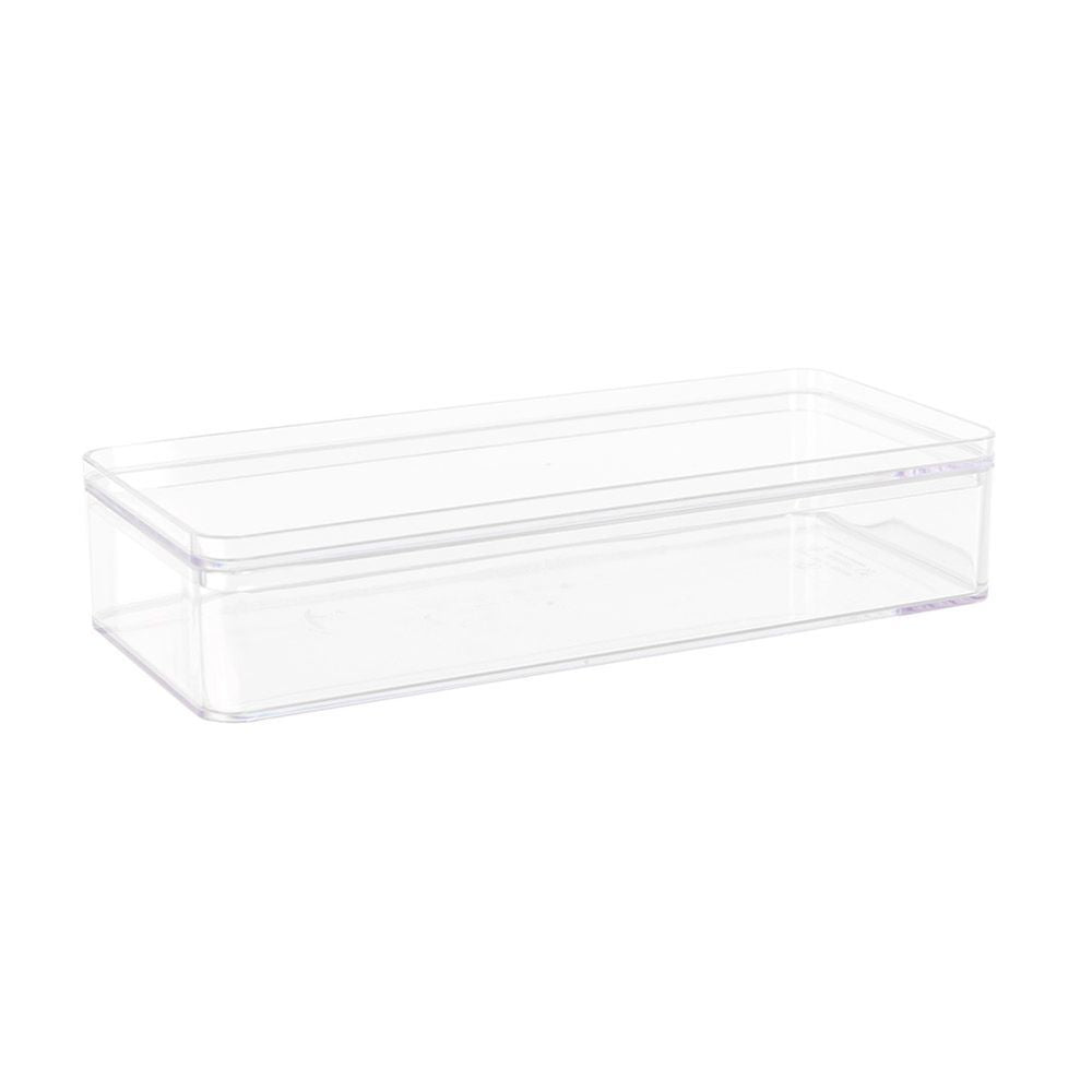 825ml Long Stackable Storage Box Small - BATHROOM - Makeup Storage - Soko and Co