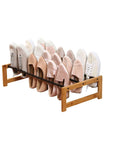 9 Pair Vertical Bamboo Shoe Rack Black - WARDROBE - Shoe Storage - Soko and Co