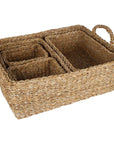 Annie Large Rectangular Woven Tray with Handles - HOME STORAGE - Baskets and Totes - Soko and Co