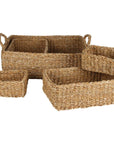 Annie Small Rectangular Woven Tray - HOME STORAGE - Baskets and Totes - Soko and Co