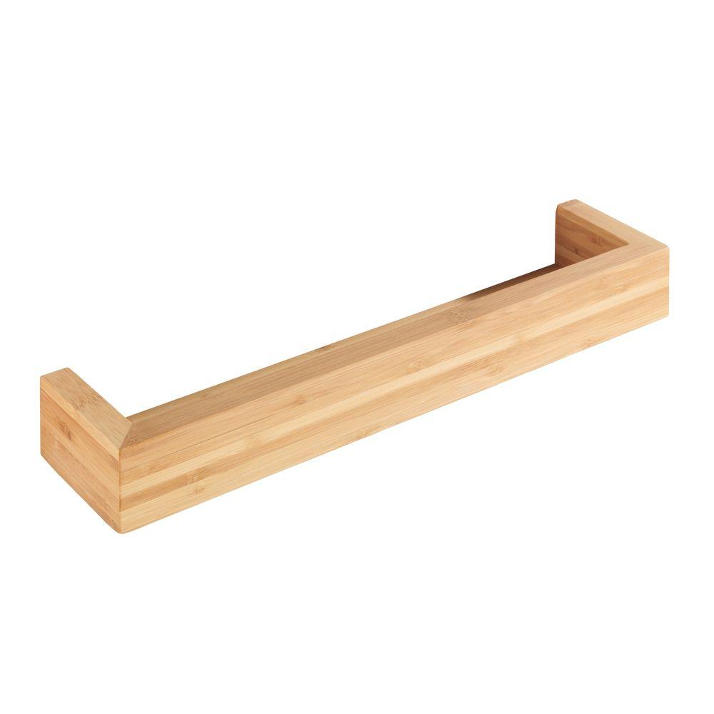 Bamboo 40cm Spice Rack & Wall Shelf - KITCHEN - Spice Racks - Soko and Co