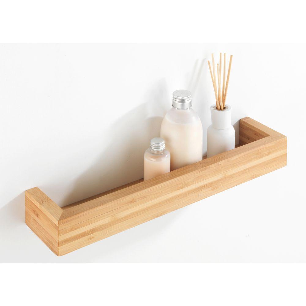 Bamboo 40cm Spice Rack &amp; Wall Shelf - KITCHEN - Spice Racks - Soko and Co