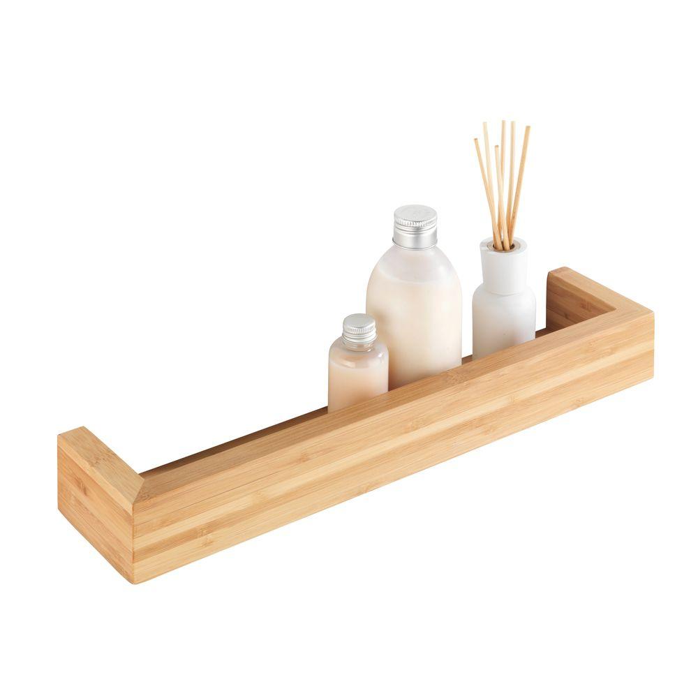 Bamboo 40cm Spice Rack & Wall Shelf - KITCHEN - Spice Racks - Soko and Co