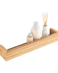 Bamboo 40cm Spice Rack & Wall Shelf - KITCHEN - Spice Racks - Soko and Co