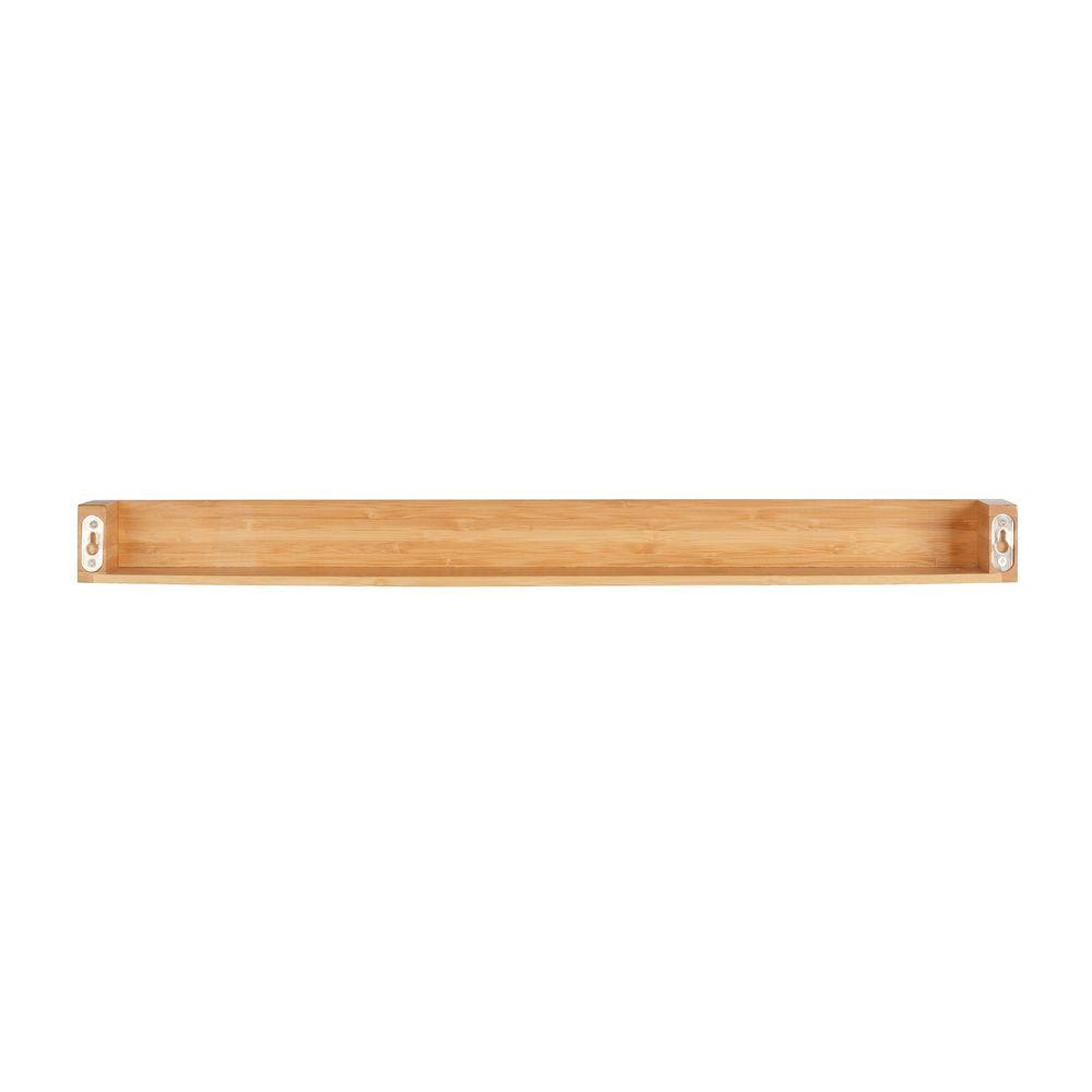 Bamboo 60cm Spice Rack &amp; Wall Shelf - KITCHEN - Spice Racks - Soko and Co