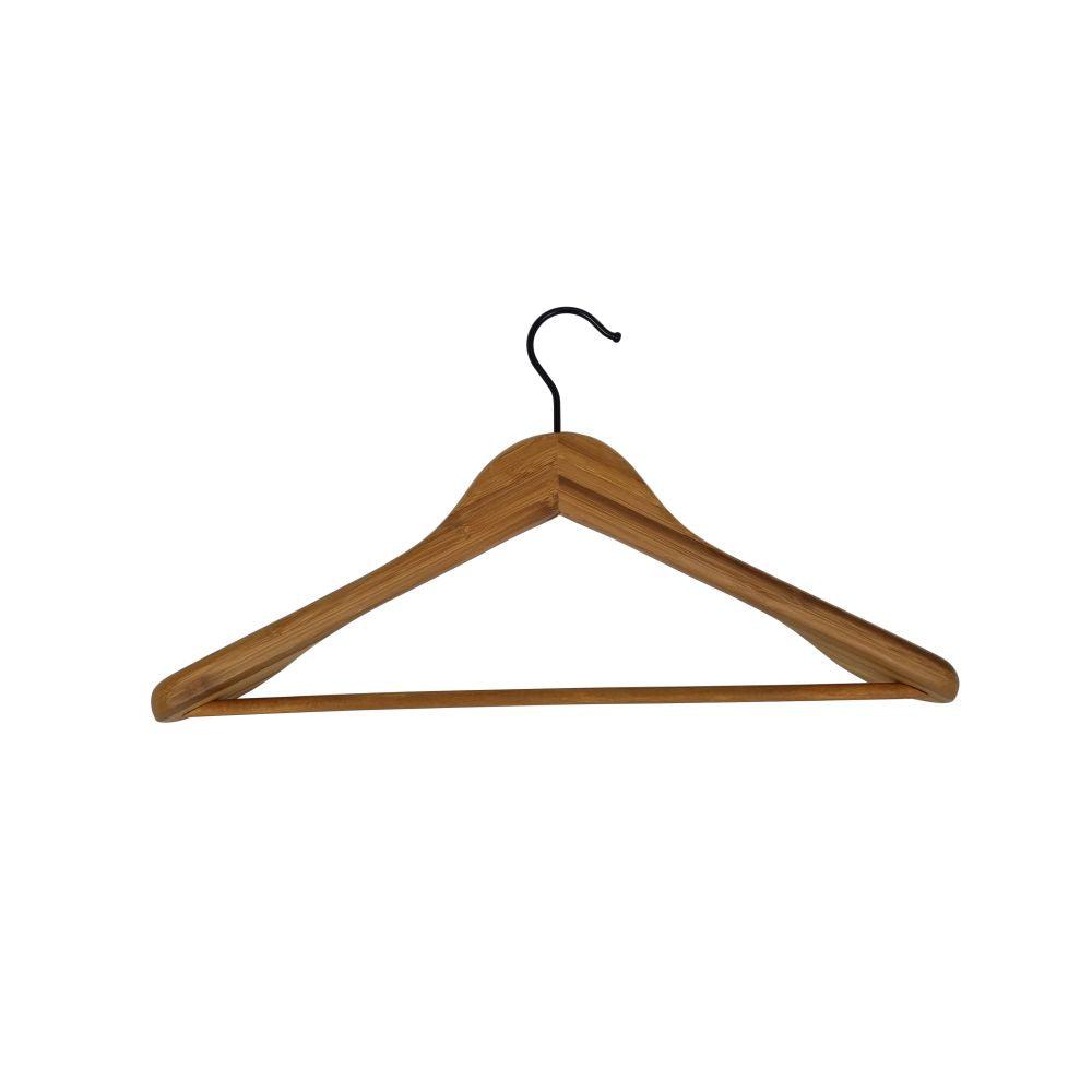 Bamboo Jacket & Coat Hanger Black - WARDROBE - Clothes Hangers - Soko and Co