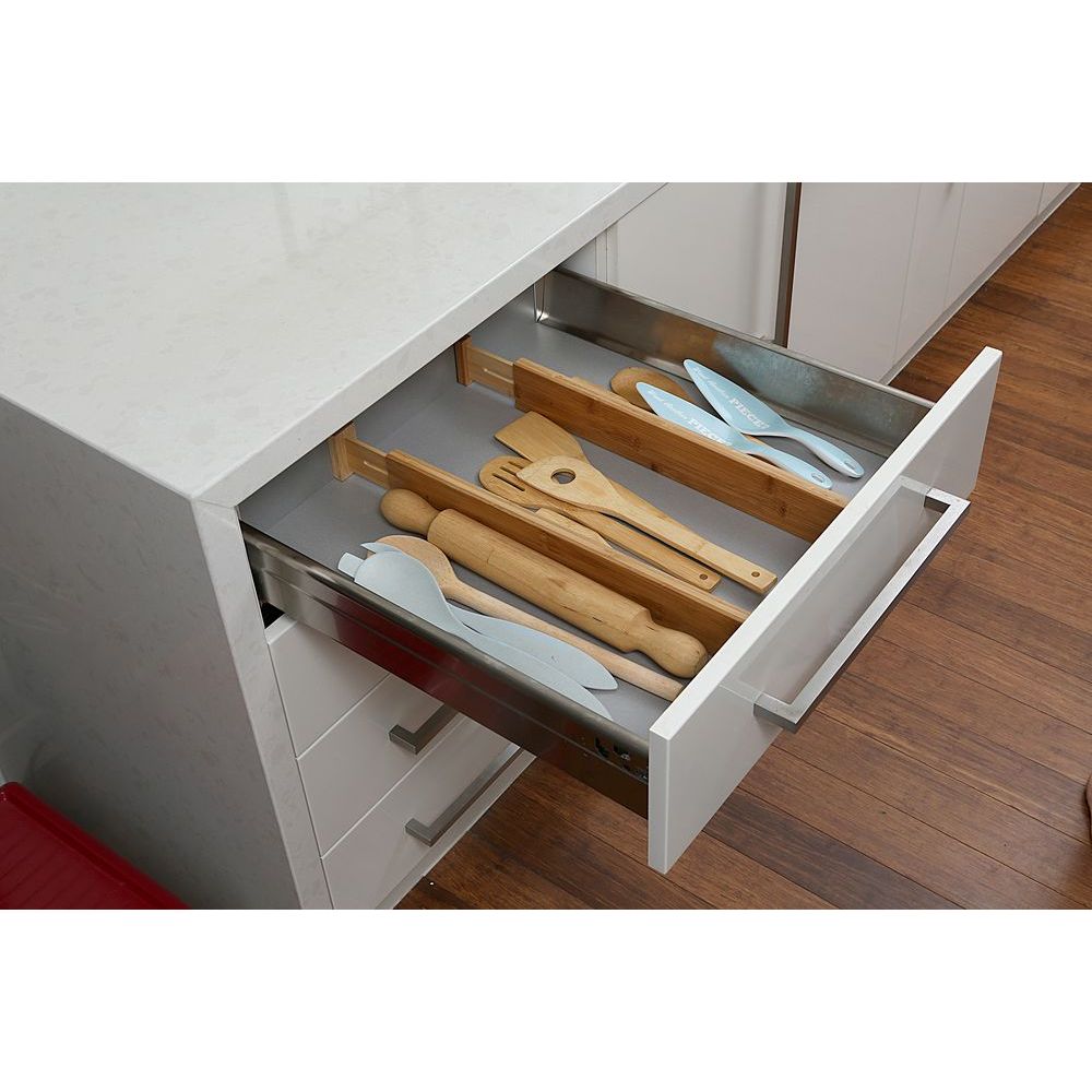 Bamboo Kitchen Drawer Dividers 2 Pack - KITCHEN - Cutlery Trays - Soko and Co