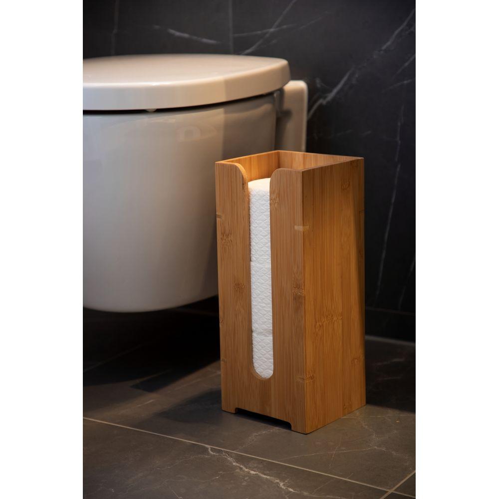 Bamboo Toilet Roll Holder - BATHROOM - Toilet Roll Holders - Soko and Co