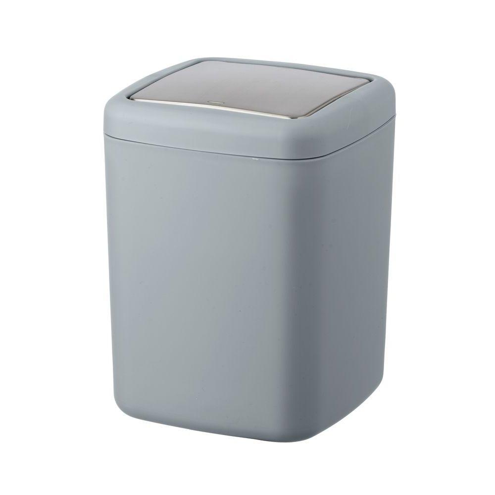 Barcelona 3L Rubbish Bin Grey - BATHROOM - Bins - Soko and Co