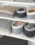 Bea 5L Felt Storage Basket Light Grey - HOME STORAGE - Baskets and Totes - Soko and Co