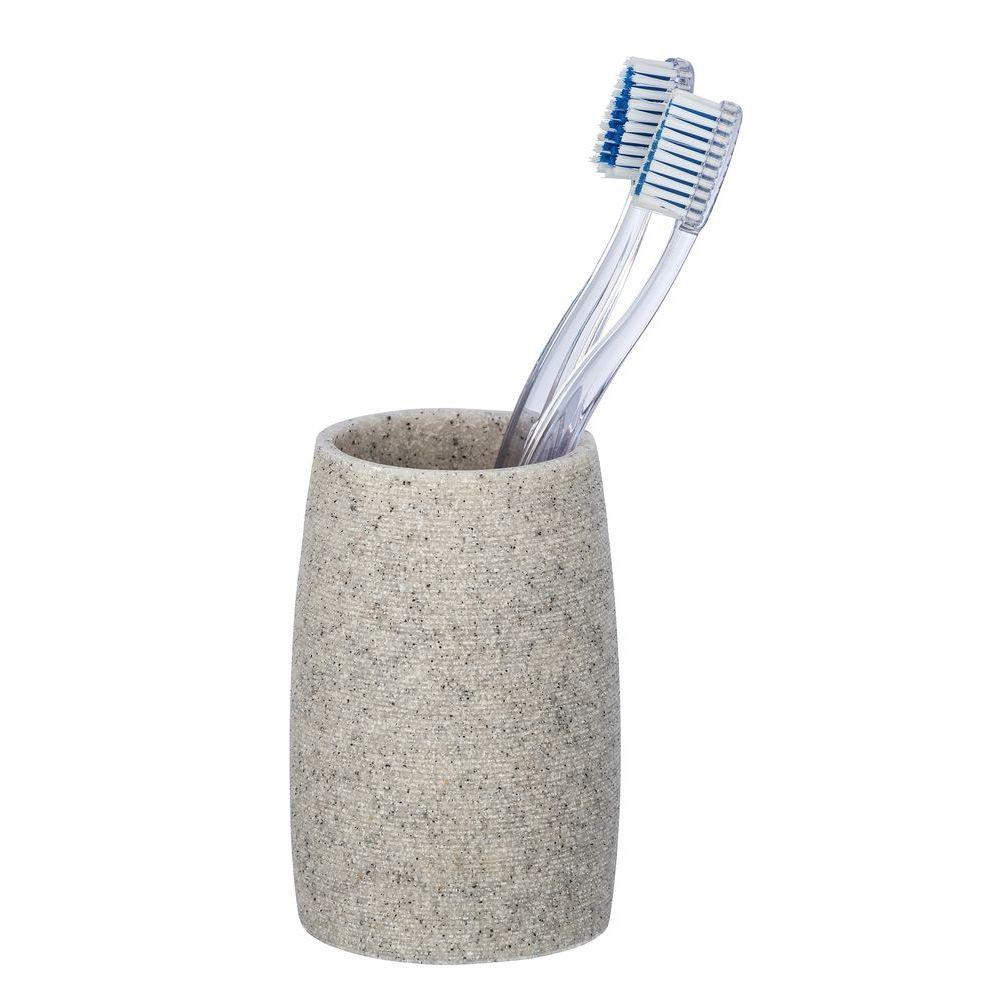 Beachy Tumbler Light Grey - BATHROOM - Toothbrush Holders - Soko and Co