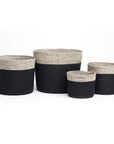 Bedford Extra Small Round Jute Storage Basket Charcoal - HOME STORAGE - Baskets and Totes - Soko and Co