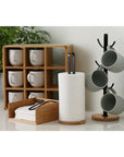 Black & Bamboo Mug Tree - KITCHEN - Bench - Soko and Co