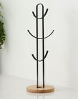 Black & Bamboo Mug Tree - KITCHEN - Bench - Soko and Co