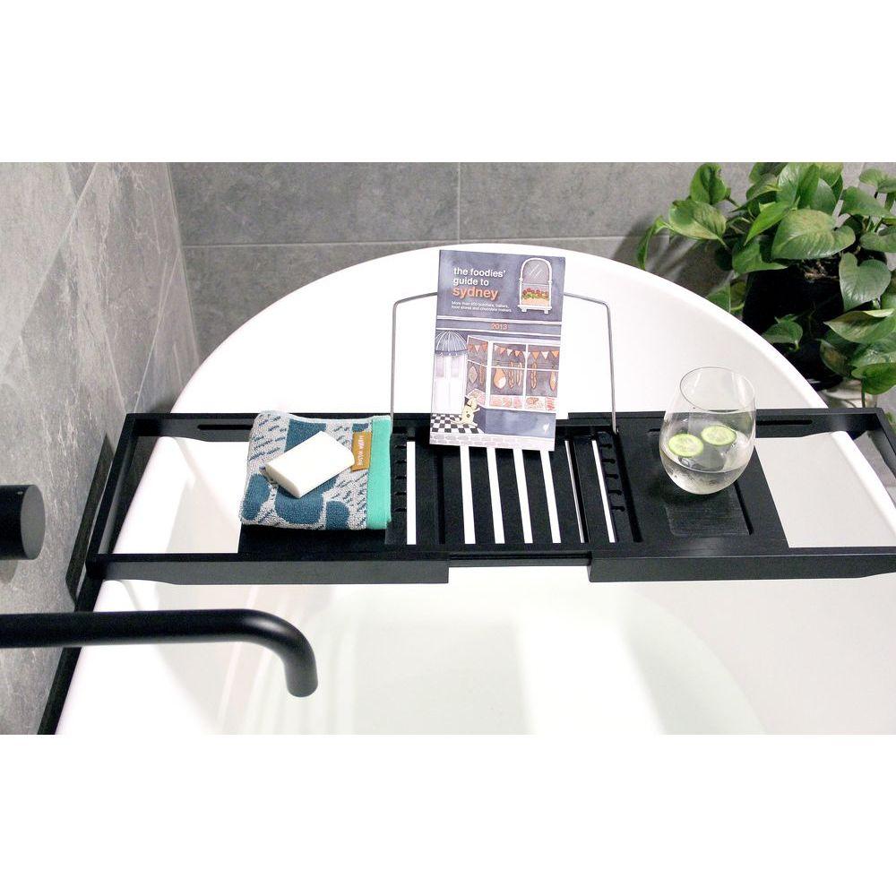 Black Timber Bath Caddy - BATHROOM - Accessories - Soko and Co