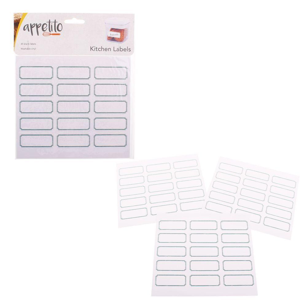 Blank Kitchen Labels 45 Pack | Soko & Co