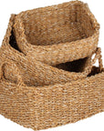 Botany Small Rectangular Seagrass Storage Basket - HOME STORAGE - Baskets and Totes - Soko and Co