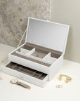 Boutique 1 Drawer Jewellery Box White - WARDROBE - Jewellery Storage - Soko and Co