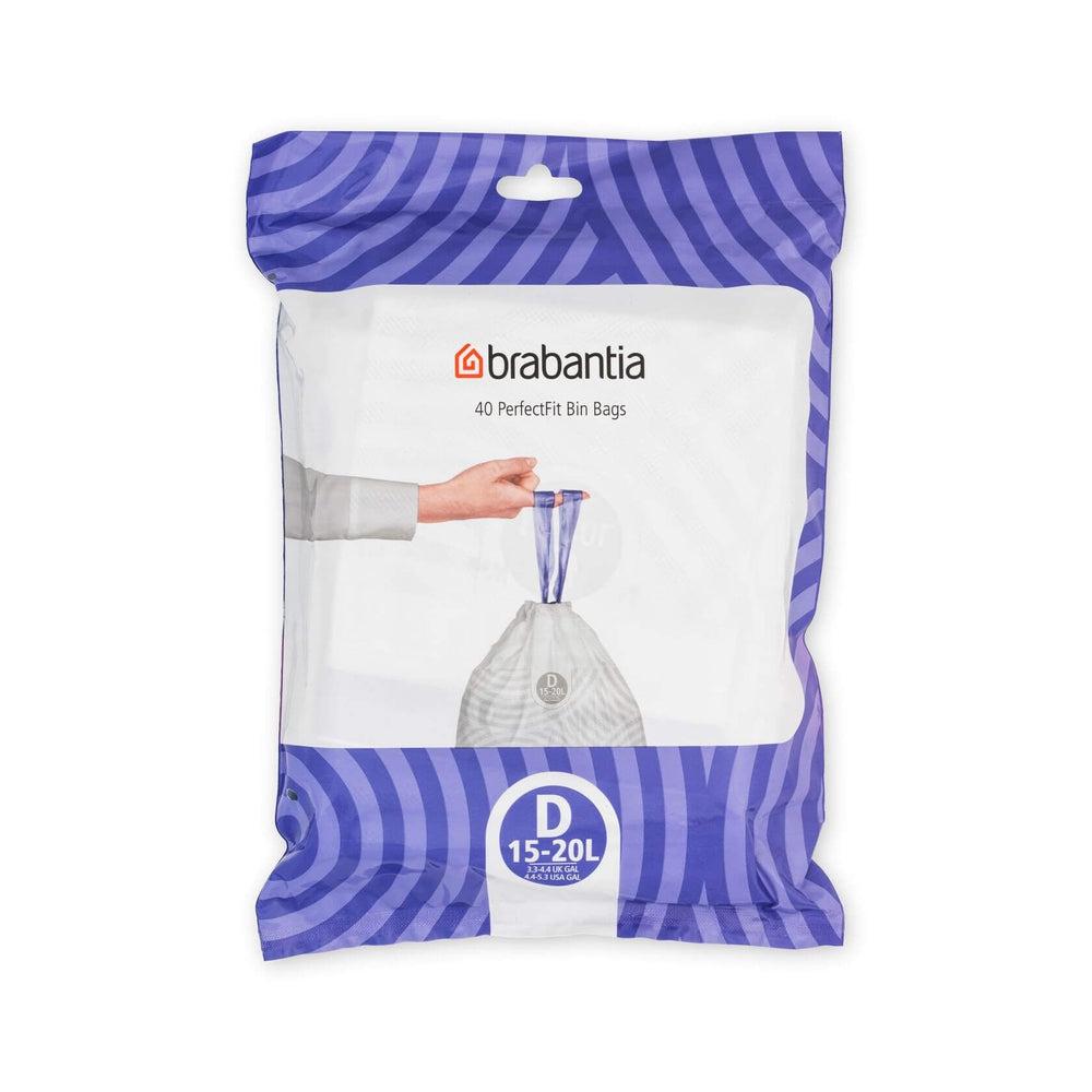 Brabantia 15-20L Perfect Fit Bin Liners Code D 40 Pack - KITCHEN - Bin Liners - Soko and Co