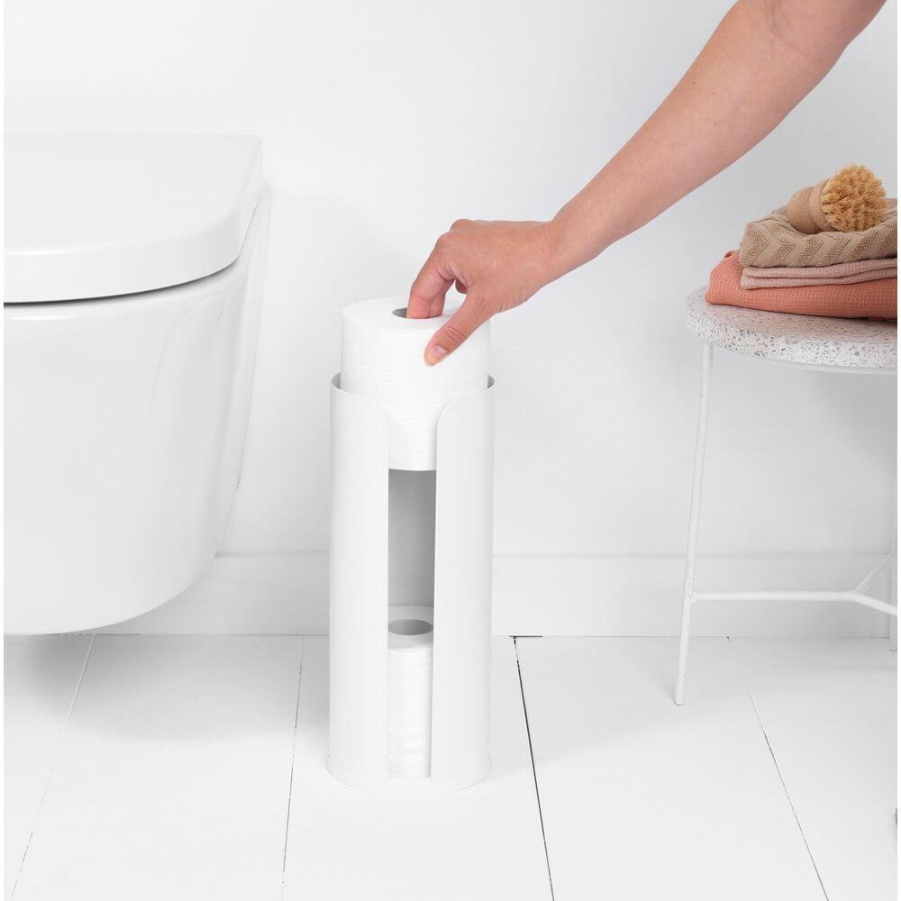 Brabantia 2 Piece Steel Bathroom Accessories Set White - BATHROOM - Bathroom Accessory Sets - Soko and Co