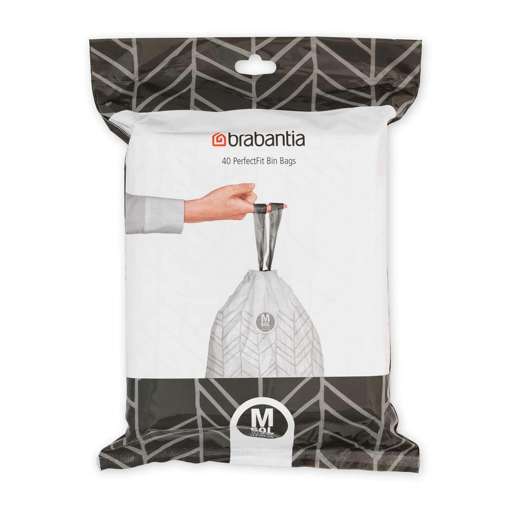 Brabantia 60L Perfect Fit Bin Liners Code M 40 Pack - KITCHEN - Bin Liners - Soko and Co