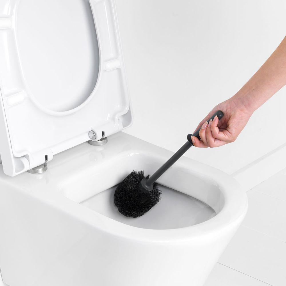 Brabantia Deluxe Toilet Brush Matte Black - BATHROOM - Toilet Brushes - Soko and Co