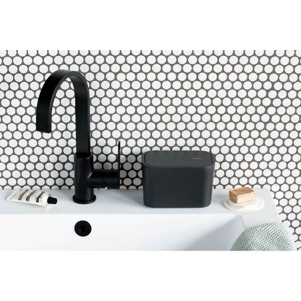 Brabantia Mindset Slim Bathroom Bin Dark Grey - BATHROOM - Bins - Soko and Co