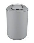 Brasil 6L Rubbish Bin Grey - BATHROOM - Bins - Soko and Co