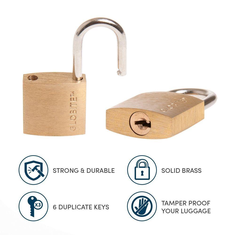 Brass Luggage Locks 2 Pack - LIFESTYLE - Travel and Outdoors - Soko and Co