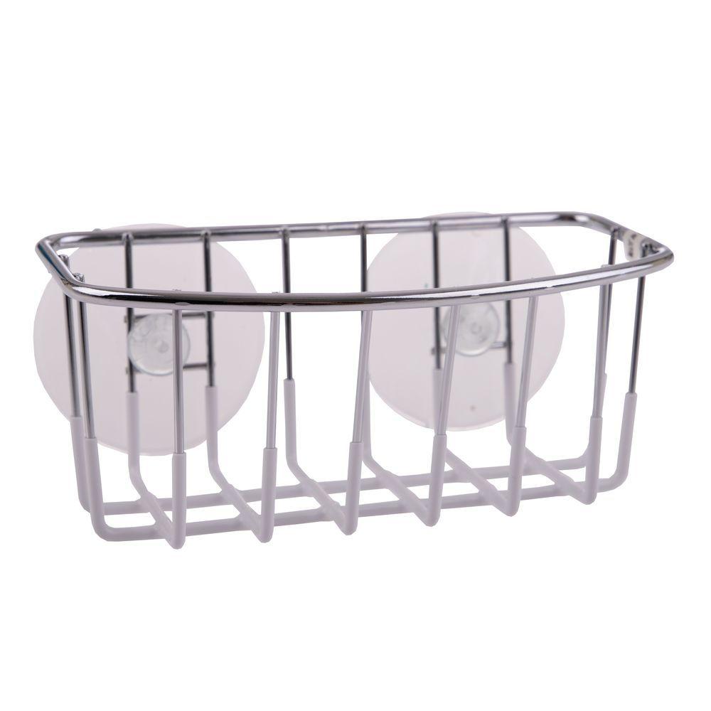 Chrome Suction Sponge Caddy - KITCHEN - Sink - Soko and Co