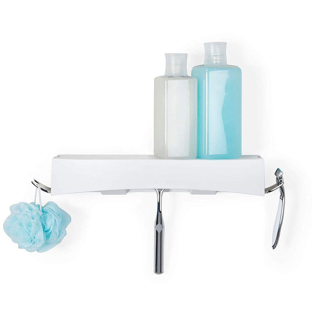 Clever Flip Shower Shelf White - BATHROOM - Suction - Soko and Co