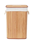 Collapsible Rectangular Bamboo Laundry Hamper - LAUNDRY - Hampers - Soko and Co